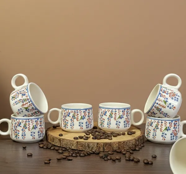 Artisan_Leaf_Printed_Ceramic_Tea_Cups_Set_of_6_(150ml_Each)