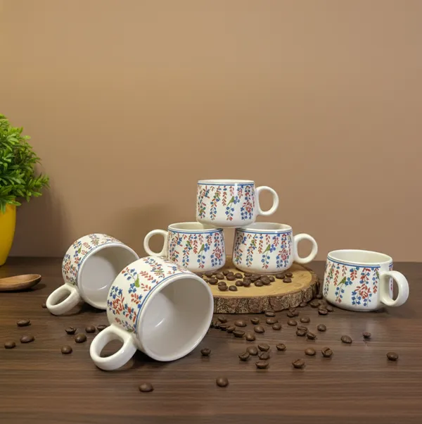 Artisan_Leaf_Printed_Ceramic_Tea_Cups_Set_of_6_(150ml_Each)