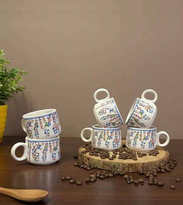 Artisan_Leaf_Printed_Ceramic_Tea_Cups_Set_of_6_(150ml_Each)