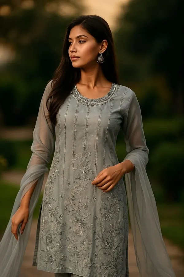 Grey_Georgette_Sharara_Kurti_Dupatta_Set_For_Women