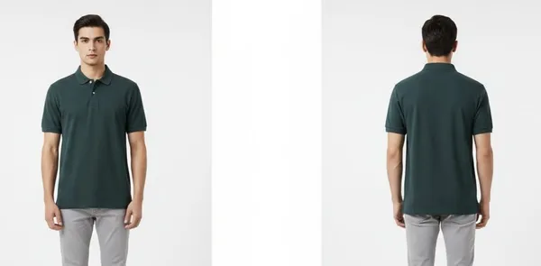 Dark_Green_Cotton_Solid_Polo_Neck_T-Shirt_For_Men