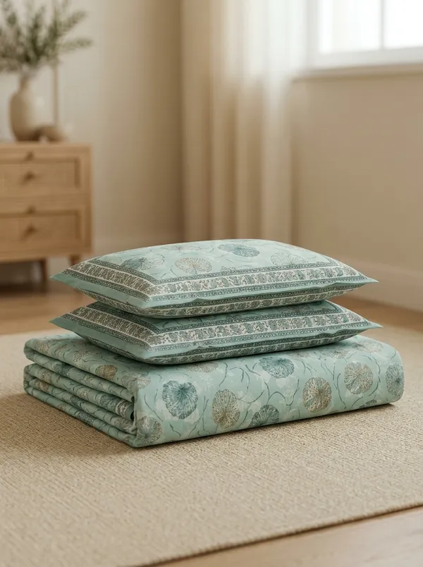 Clay_Green_Premium_Pure_Cotton_King_Size_Double_Bed_Bedsheet