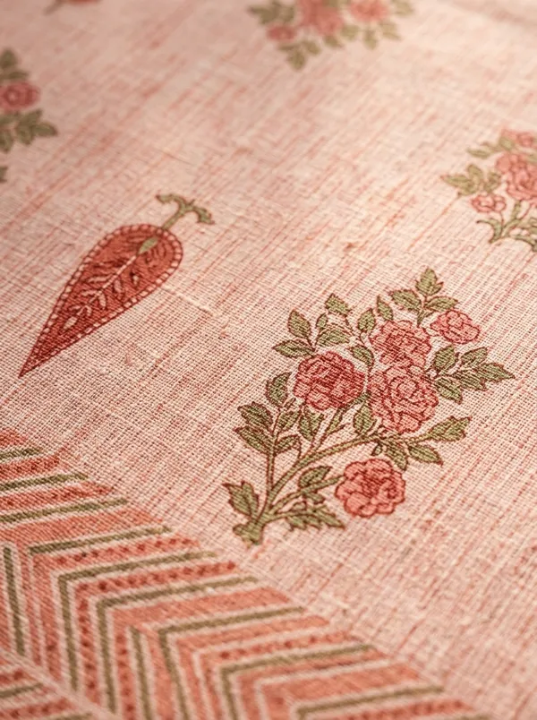 Peach_Premium_Pure_Cotton_Queen_Size_Double_Bed_Bedsheet