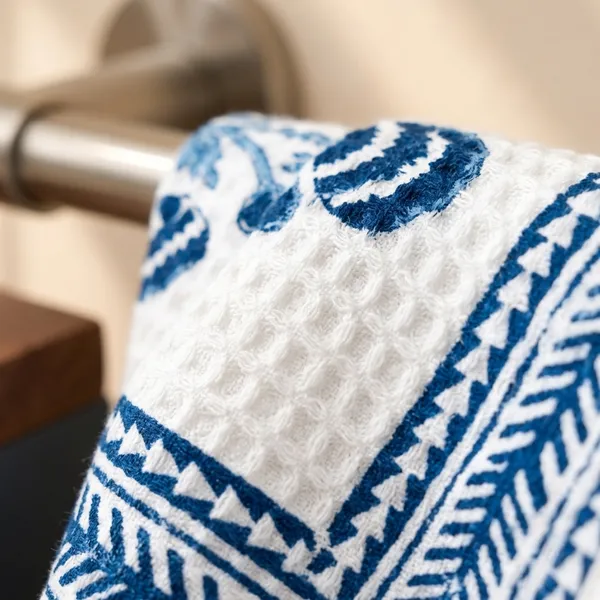 BLUE_HANDBLOCK_PRINTED_PURE_COTTON_WAFFLE_TOWEL