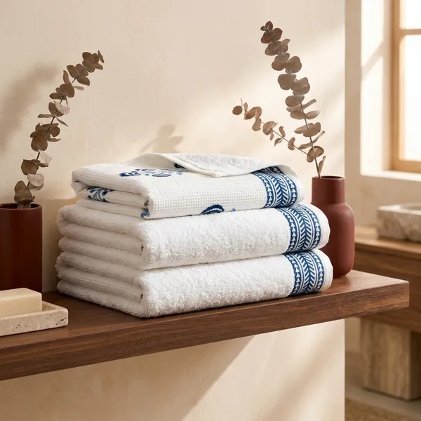 BLUE_HANDBLOCK_PRINTED_PURE_COTTON_WAFFLE_TOWEL