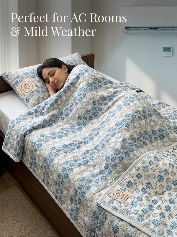 Bluebell_Lattice_Grace_Reversable_Pure_Cotton_Single_Bed_Dohar