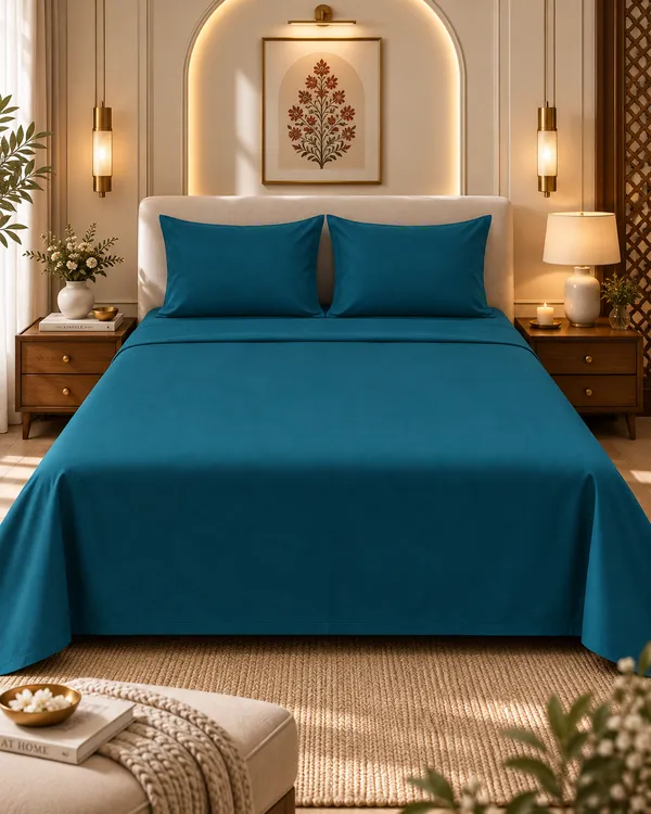 Deep_Water_Premium_Satin_Cotton_King_Size_Bedsheet