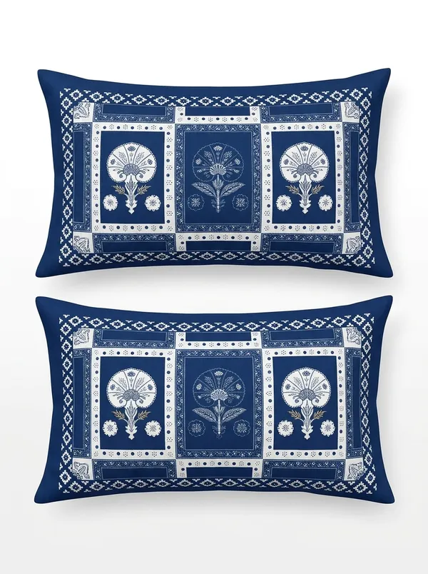Folk_Indigo_100%_Pure_Cotton_King_Size_Double_Bed_Bedsheet_
