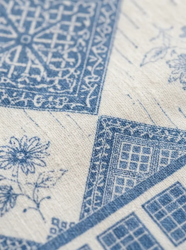 White_&_Dusty_Blue_Premium_Pure_Cotton_Queen_Size_Double_Bed_Bedsheet