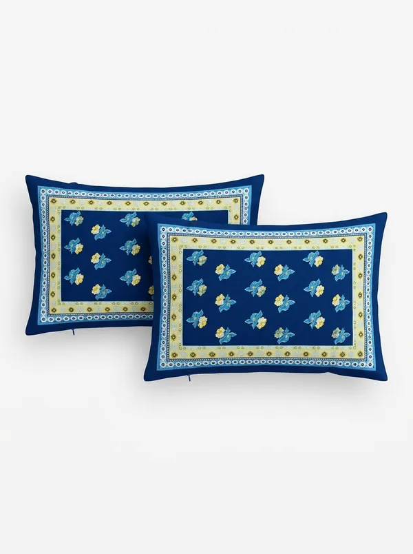 Indigo_&_Yellow_100%_Pure_Cotton_King_Size_Double_Bed_Bedsheet