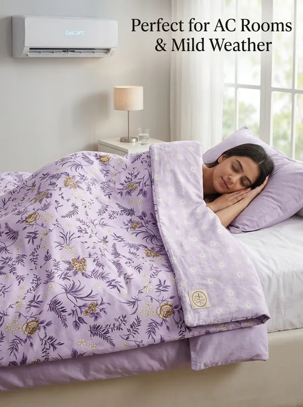 Lavender_Mist_Gold_Reversable_Pure_Cotton_Single_Bed_Dohar_