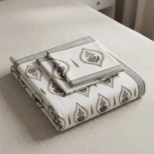 Olive_Grey_Premium_Pure_Cotton_Queen_Size_Double_Bed_Bedsheet