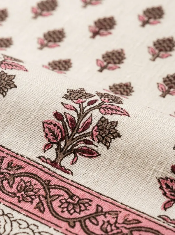 White_&_Pink_Premium_Pure_Cotton_King_Size_Double_Bed_Bedsheet