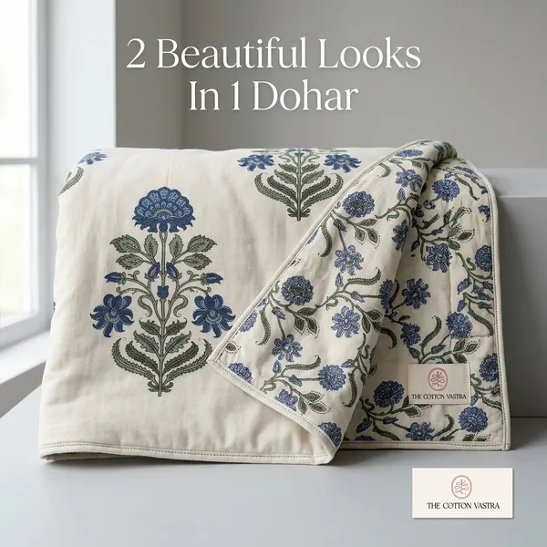 BLUE_HANDBLOCK_REVERSABLE_PURE_COTTON_SINGLE_BED_DOHAR_