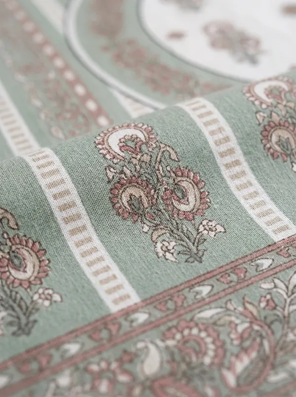 Sage_Blush_Royale_100%_Pure_Cotton_Super_King_Size_Double_Bed_Bedsheet_