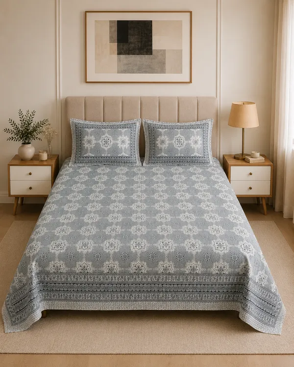 Soft_Grey_Floral_Geometric_Premium_Cotton_King_Size_Double_Bed_Bedsheet