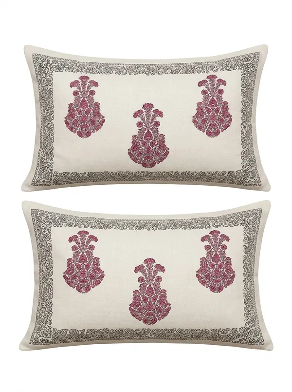 Pink__&_White_Premium_Pure_Cotton_Queen_Size_Double_Bed_Bedsheet