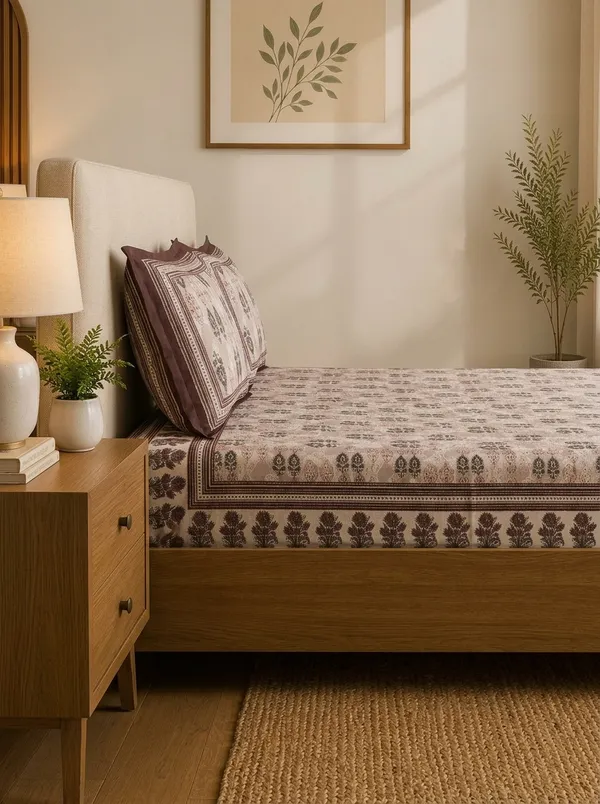 Chocolate_Brown_Premium_Pure_Cotton_Queen_Size_Double_Bed_Bedsheet