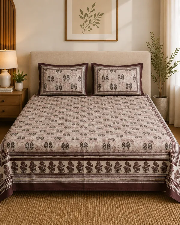 Chocolate_Brown_Premium_Pure_Cotton_Queen_Size_Double_Bed_Bedsheet