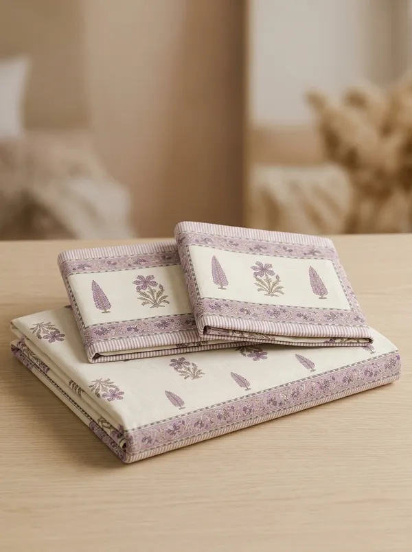 Milky_Pink_Premium_Pure_Cotton_King_Size_Double_Bed_Bedsheet