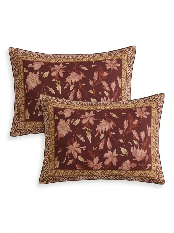 Maroon_Red_Premium_Cotton_Queen_Size_Double_Bed_Bedsheet