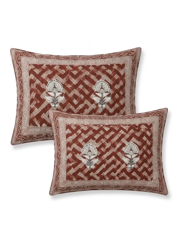 Reddish_Brown_Premium_Pure_Cotton_Queen_Size_Double_Bed_Bedsheet