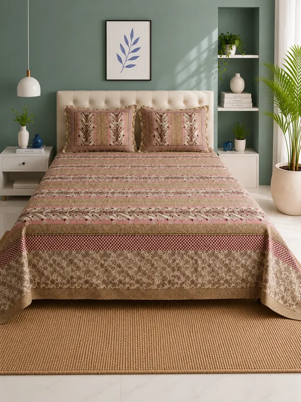 Husky_Brown_Premium_Pure_Cotton_Queen_Size_Double_Bed_Bedsheet
