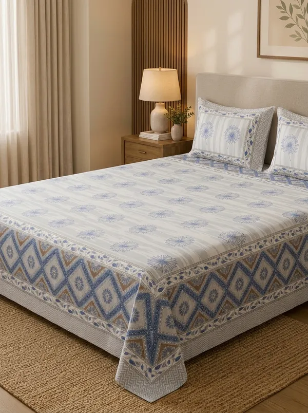Steel_Blue_Blue_Premium_Pure_Cotton_Queen_Size_Double_Bed_Bedsheet
