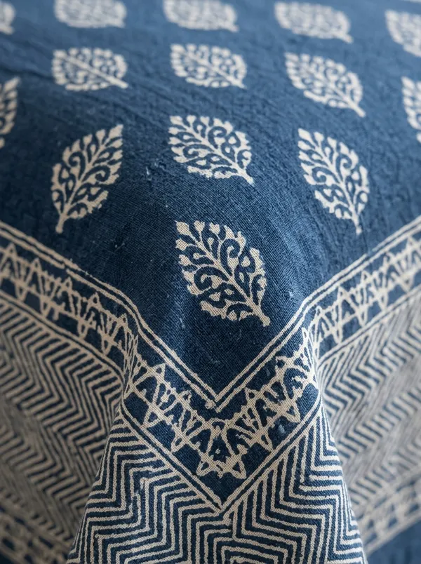 Indigo_Blue_Premium_Pure_Cotton_Queen_Size_Double_Bed_Bedsheet