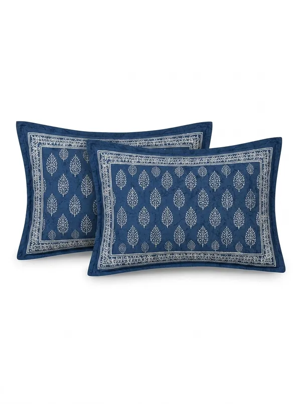 Indigo_Blue_Premium_Pure_Cotton_Queen_Size_Double_Bed_Bedsheet