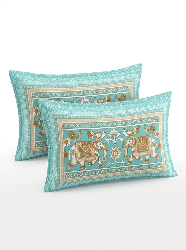 CYAN_PREMIUM_PURE_COTTON_ULTRA_BIG_SUPER_KING_SIZE_BEDSHEET_(120X120_INCH)