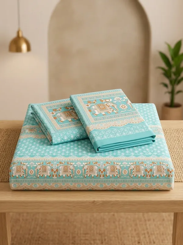 CYAN_PREMIUM_PURE_COTTON_ULTRA_BIG_SUPER_KING_SIZE_BEDSHEET_(120X120_INCH)