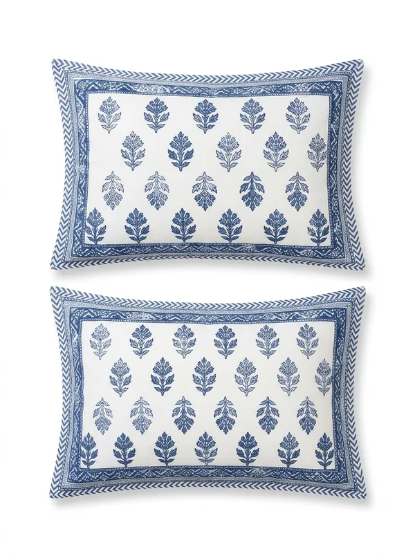 Blue_White_Premium_Pure_Cotton_Queen_Size_Double_Bed_Bedsheet