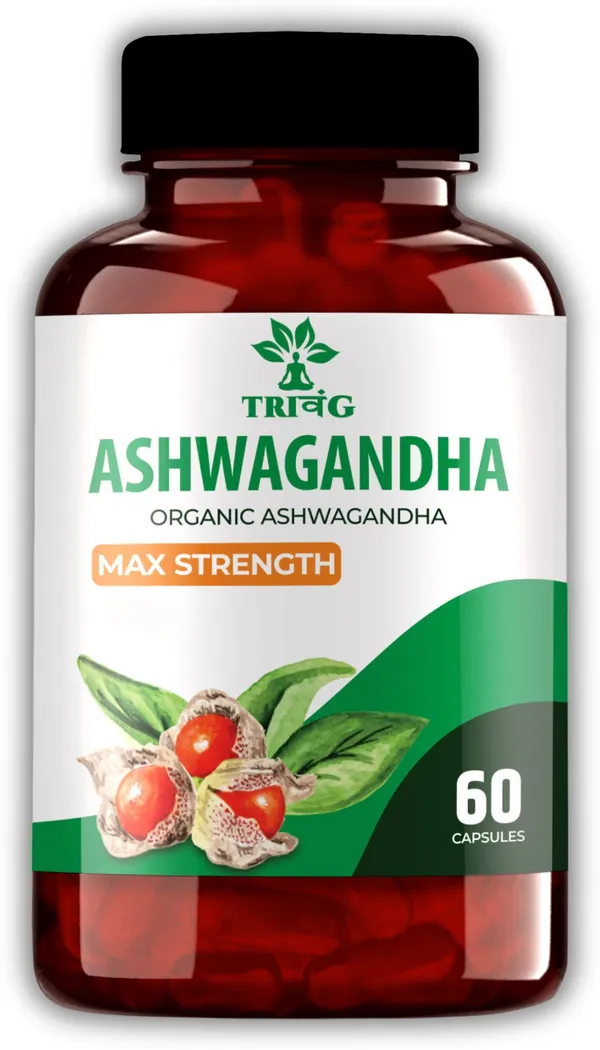 Trivang__Ashwagandha_Capsule_60_Pack_500mg_|_Rejuvenate_Mind_&_Body_|_For_Stress_|_Each_Capsule_500_mg