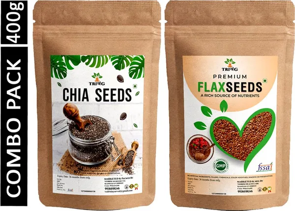 Trivang_Raw_Chia_&_Flax_Seeds(200gX2)_400g_for_Weight_Management_with_Omega_3_Chia_Seeds,_Brown_Flax_Seeds