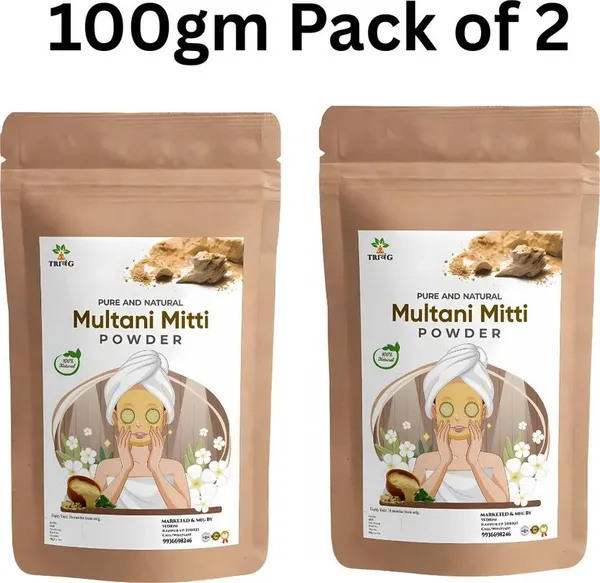 Trivang_Organic_Multani_Mitti_Powder_(Bentonite_Clay)_Pack_of_2_(200_g)