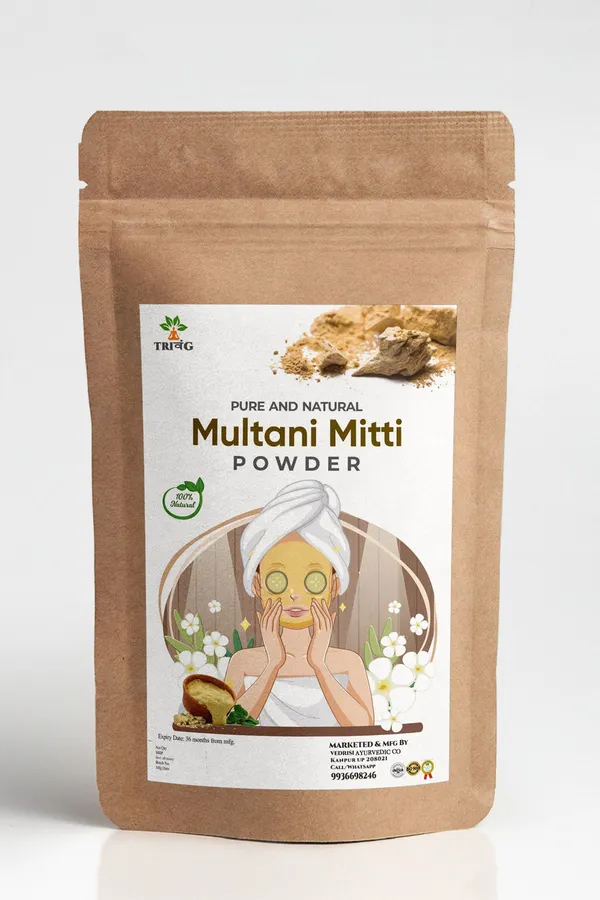 Trivang_Organic_Multani_Mitti_Powder_(Bentonite_Clay)_Pack_of_3_(300_g)