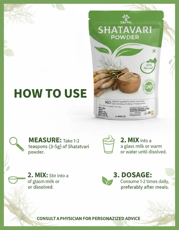 Trivang_100%_Organic_And_Ayurvedic_Pure_Shatavari_Powder