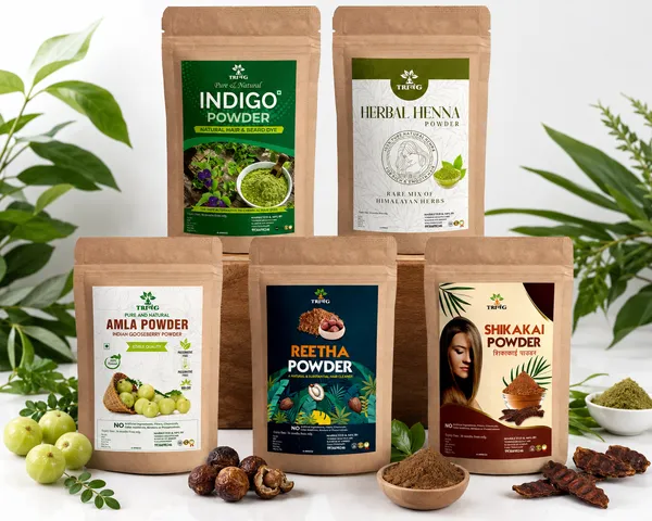 Trivang_Amla,_Reetha,_Shikakai,_Indigo_and_Henna_Powder_Combo_(Each_Pack_50g)_Pack_of_5__