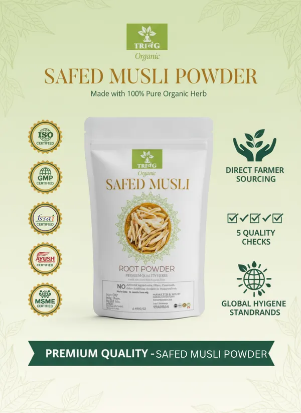 Trivang_100%_Organic_And_Ayurvedic_Safed_Musli_Powder_For_Vigour_and_Vitality