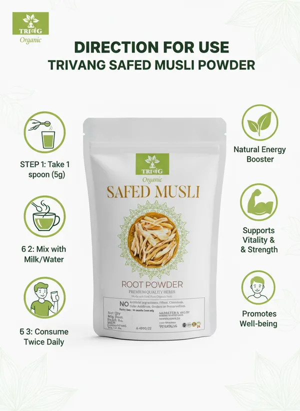 Trivang_100%_Organic_And_Ayurvedic_Safed_Musli_Powder_For_Vigour_and_Vitality