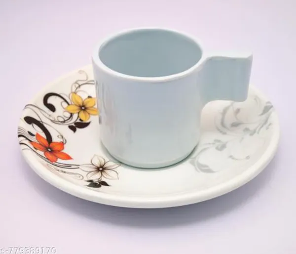 White_Melamine_Premium_And_Durable_Cup_And_Saucer_Set_For_Kitchen_(Pack_Of_6)