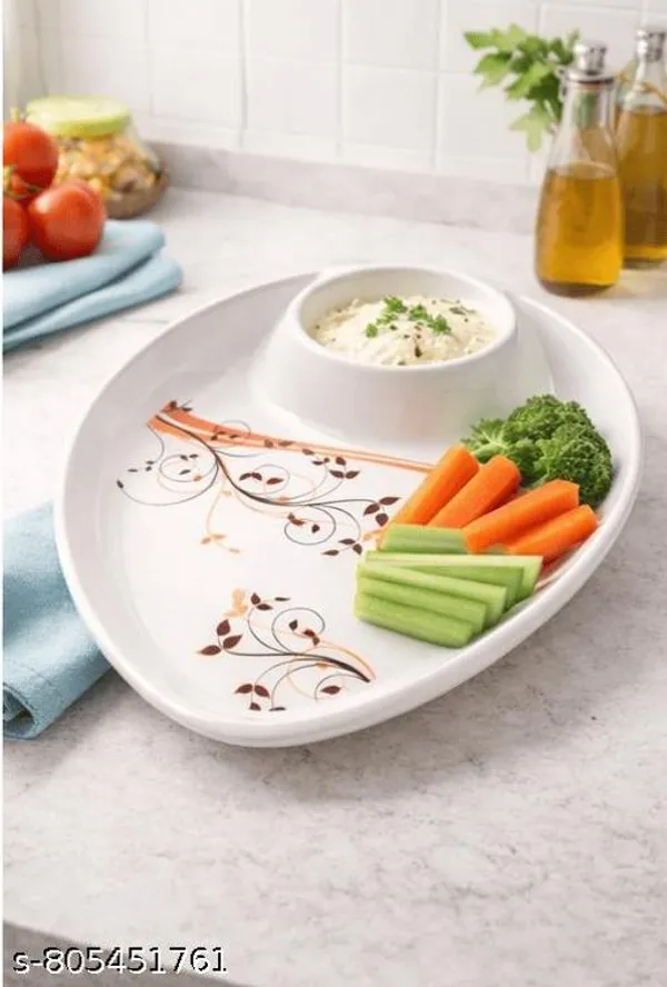White_Melamine_Premium_And_Durable_Serving_Plates_For_Kitchen_(Pack_Of_2)