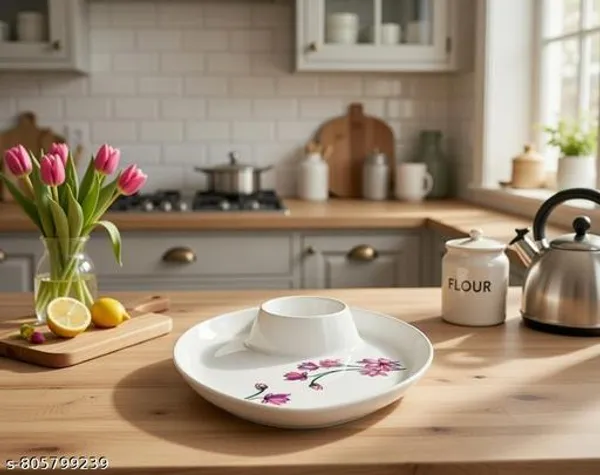 White_Melamine_Premium_And_Durable_Serving_Plates_For_Kitchen_(Pack_Of_2)