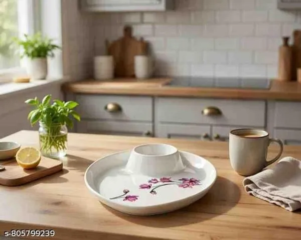 White_Melamine_Premium_And_Durable_Serving_Plates_For_Kitchen_(Pack_Of_2)