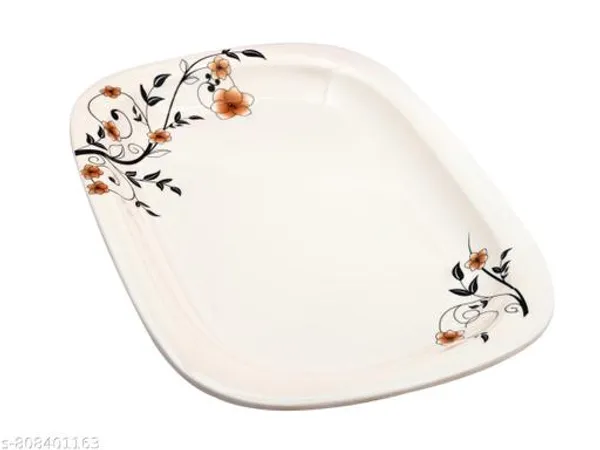 White_Melamine_Premium_And_Durable_Snacks_Plate_For_Kitchen_(Pack_Of_6)