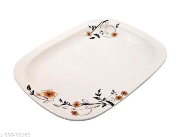 White_Melamine_Premium_And_Durable_Snacks_Plate_For_Kitchen_(Pack_Of_6)