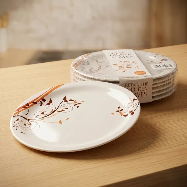 White_Melamine_Premium_And_Durable_Dinner_Plates_For_Kitchen_(Pack_Of_6)