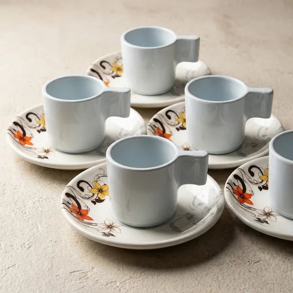 White_Melamine_Premium_And_Durable_Cup_And_Saucer_Set_For_Kitchen_(Pack_Of_6)