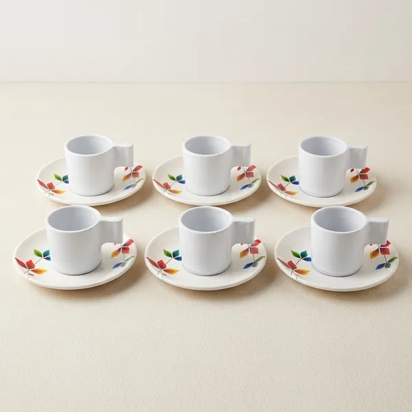 White_Melamine_Premium_And_Durable_Cup_And_Saucer_Set_For_Kitchen_(Pack_Of_6)